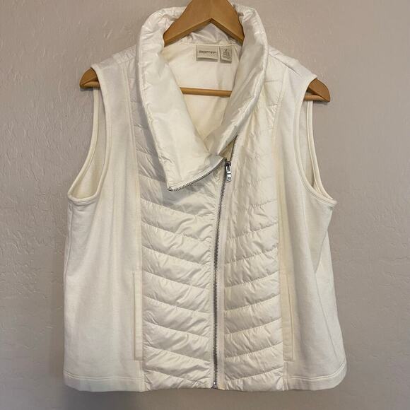 Zenergy by Chico's Jackets & Blazers - Chico's Zenergy Puffer Vest Womens Size 2 Large White